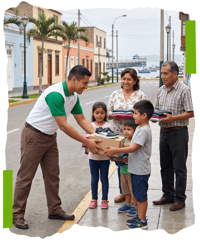 Beneficiados del programa de reciclaje