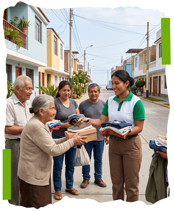 Beneficiados del programa de reciclaje