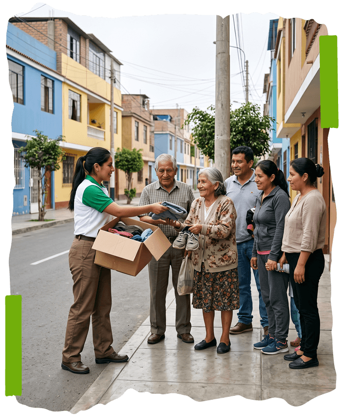 Beneficiados del programa de reciclaje