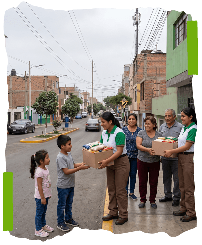 Beneficiados del programa de reciclaje