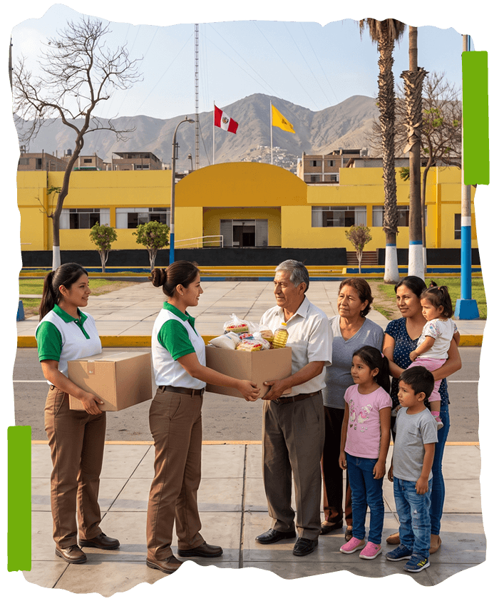 Beneficiados del programa de reciclaje