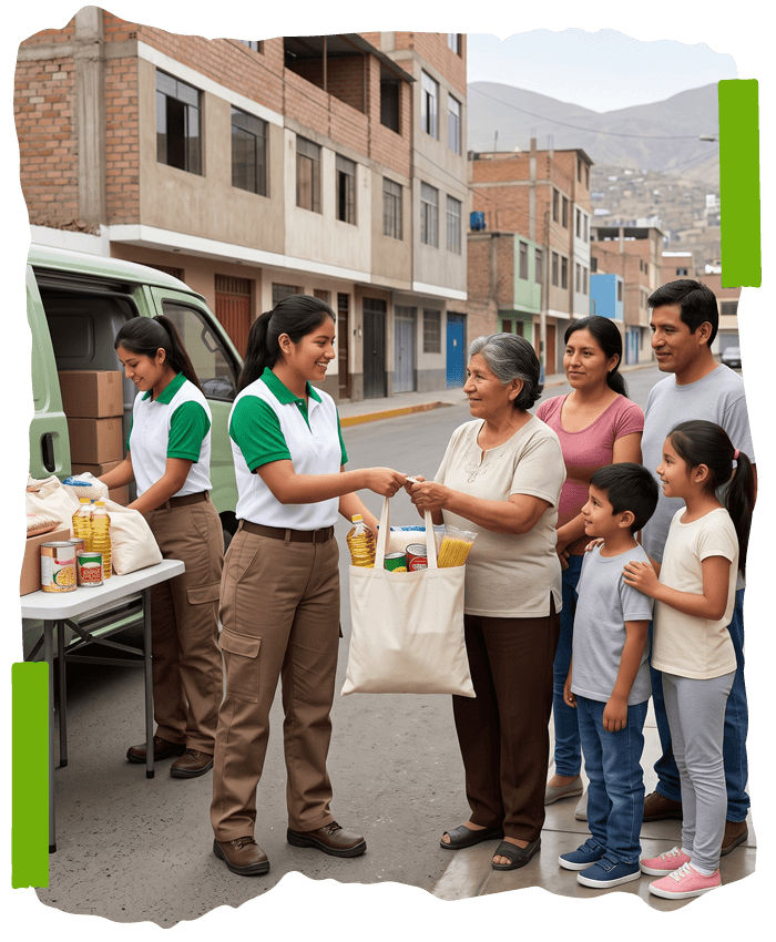 Beneficiados del programa de reciclaje