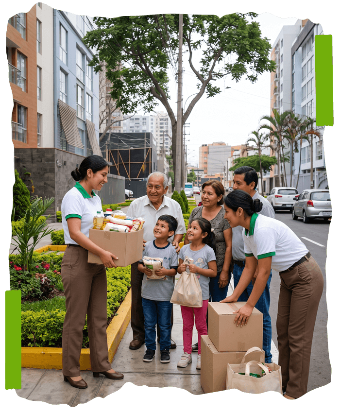 Beneficiados del programa de reciclaje