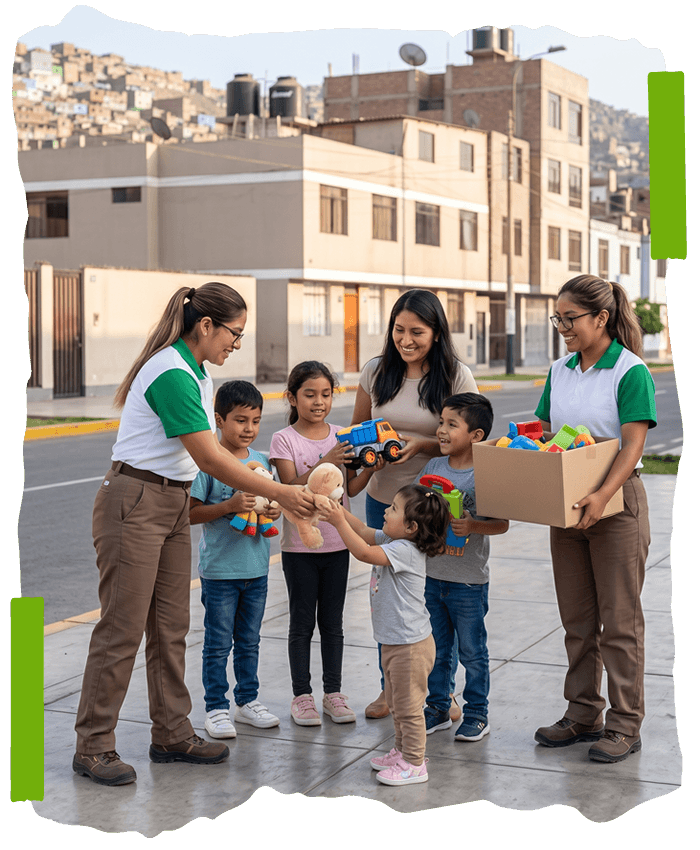 Beneficiados del programa de reciclaje