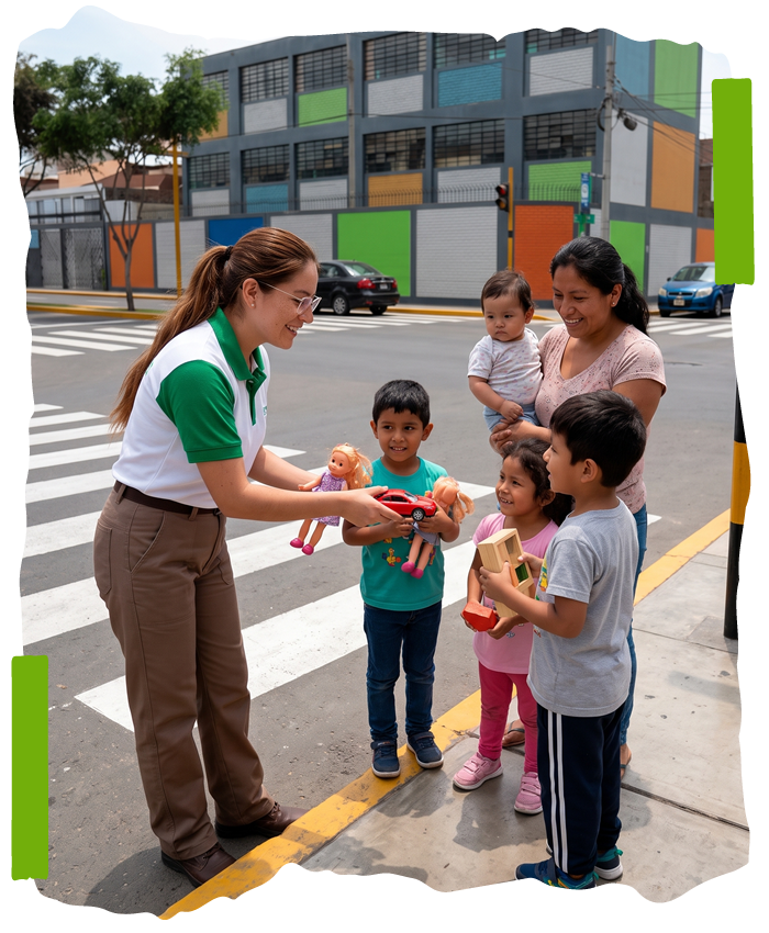 Beneficiados del programa de reciclaje