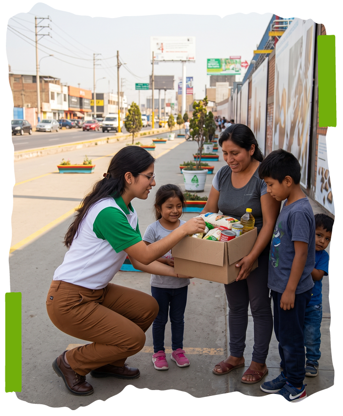 Beneficiados del programa de reciclaje