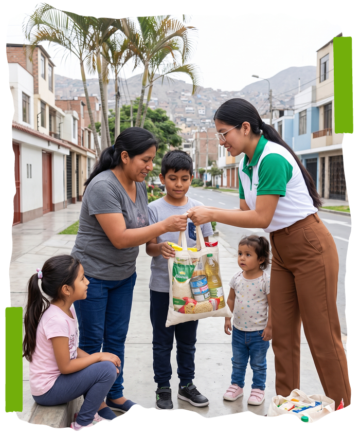 Beneficiados del programa de reciclaje