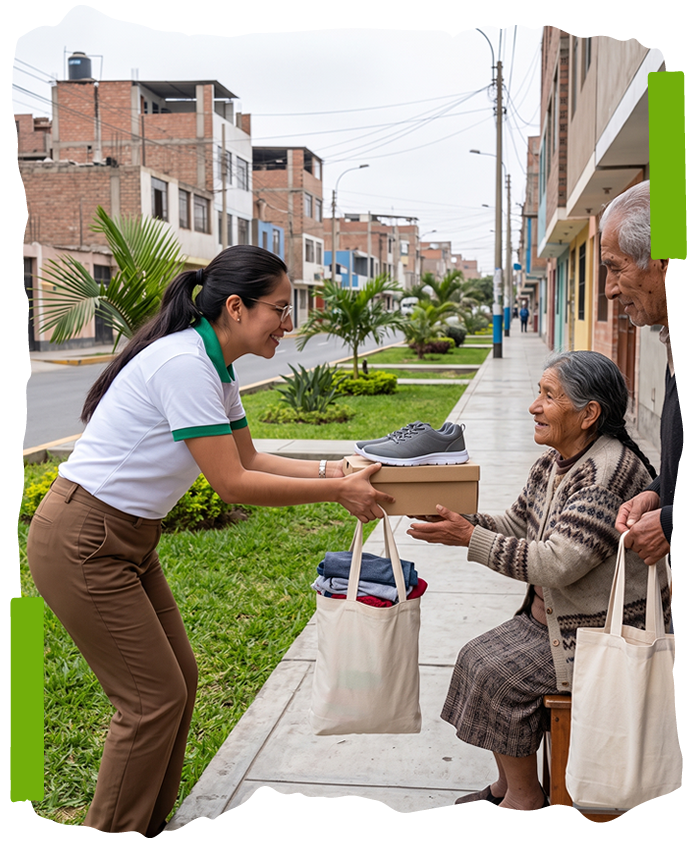 Beneficiados del programa de reciclaje