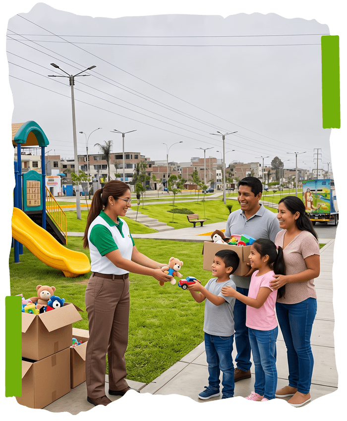 Beneficiados del programa de reciclaje
