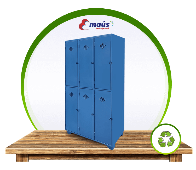 Reciclaje de lockers metalicos en desuso