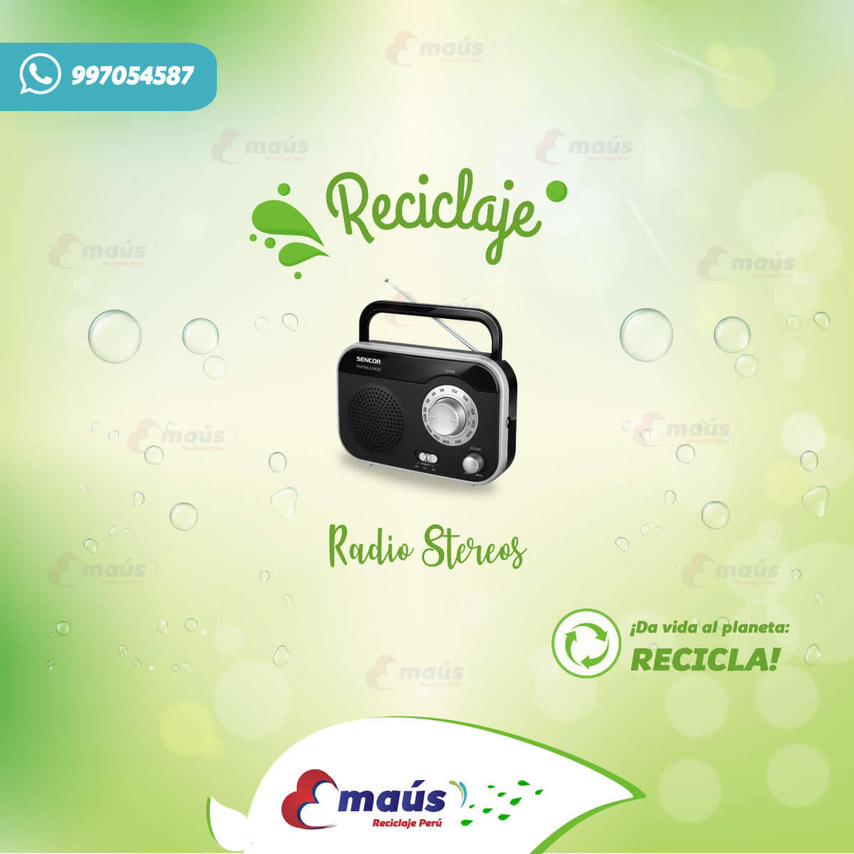 Recicla radios stereos